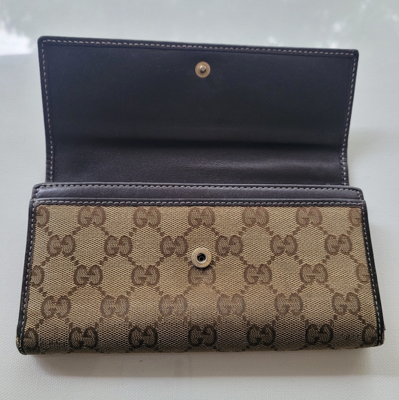 GUCCI Lovely Heart GG Logo Long Bifold Wallet Wallet - Picture 6 of 16